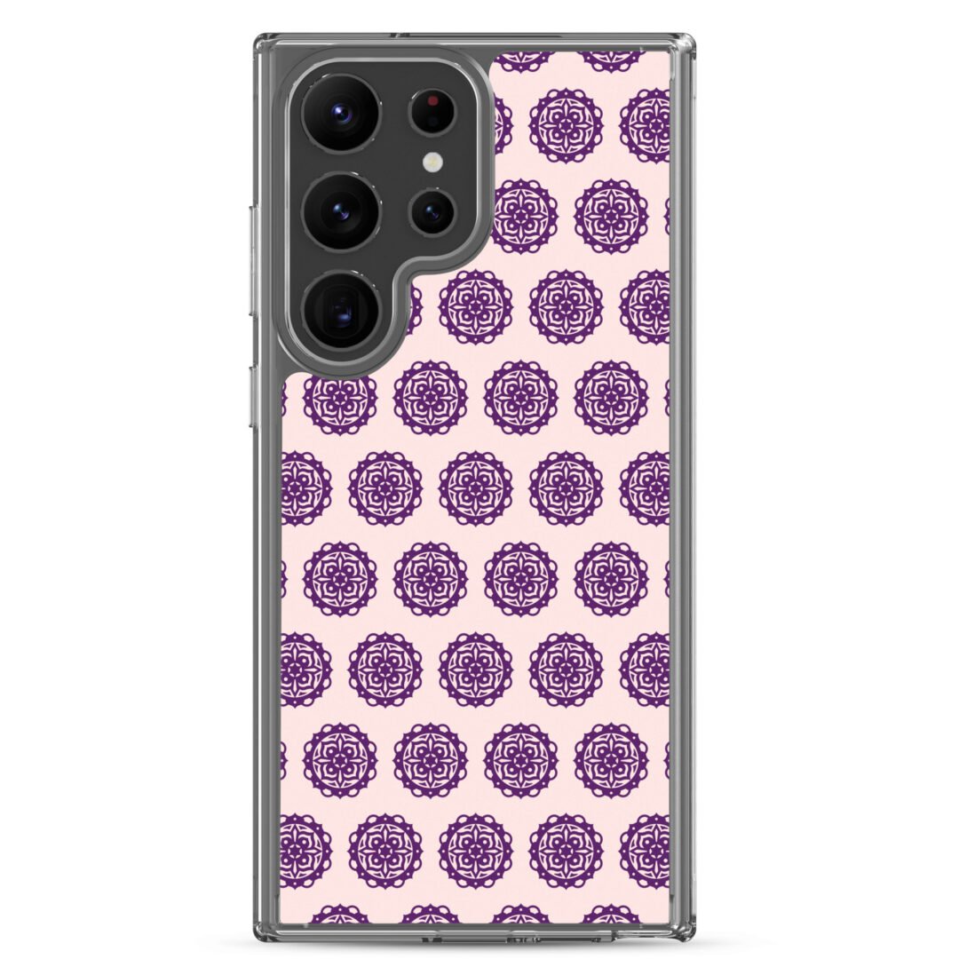 Round Pattern - Clear Galaxy Case