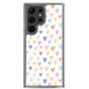 Colorful Little Hearts - Clear Galaxy Case