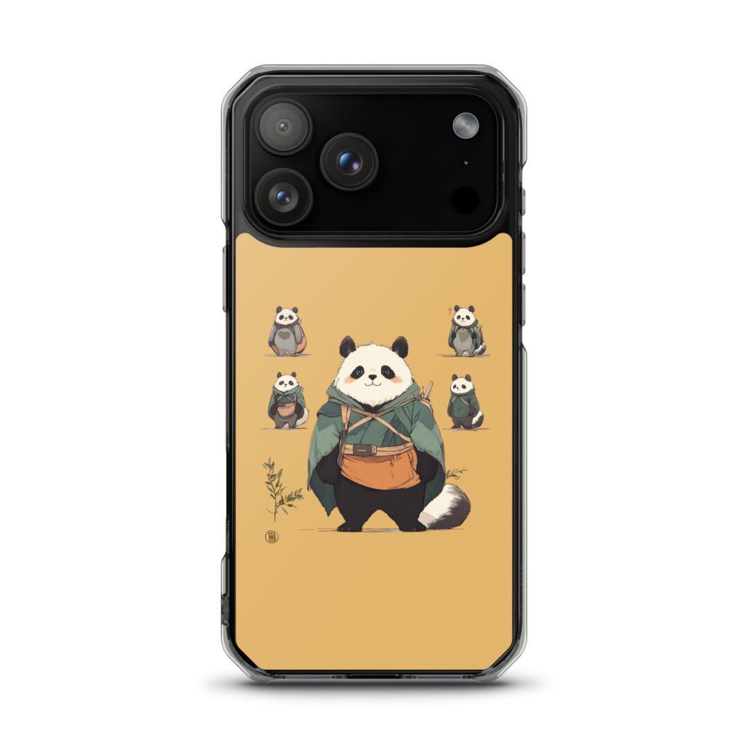 Cute Panda - Clear iPhone Case