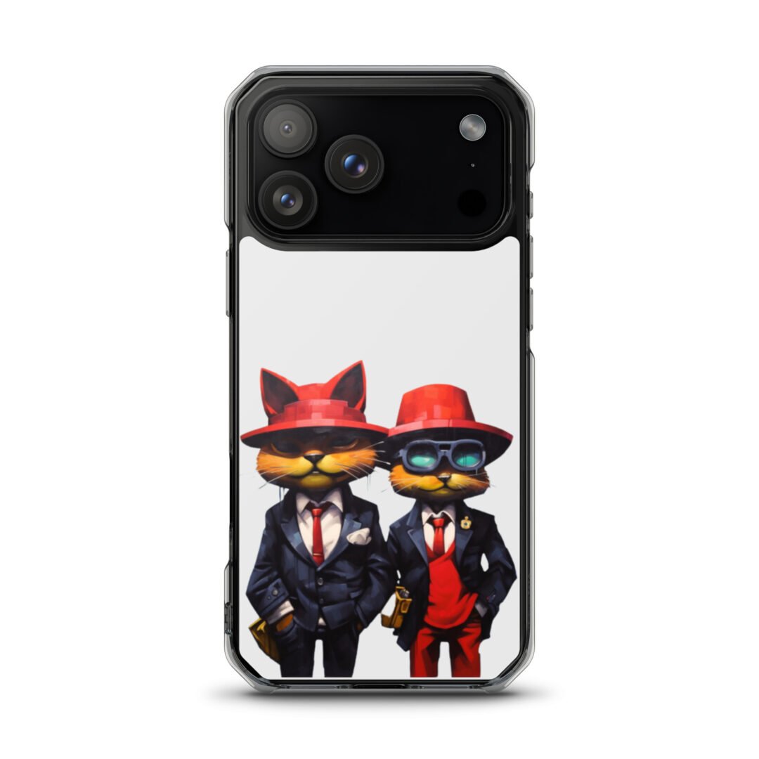 Cats in Suits - Clear iPhone Case