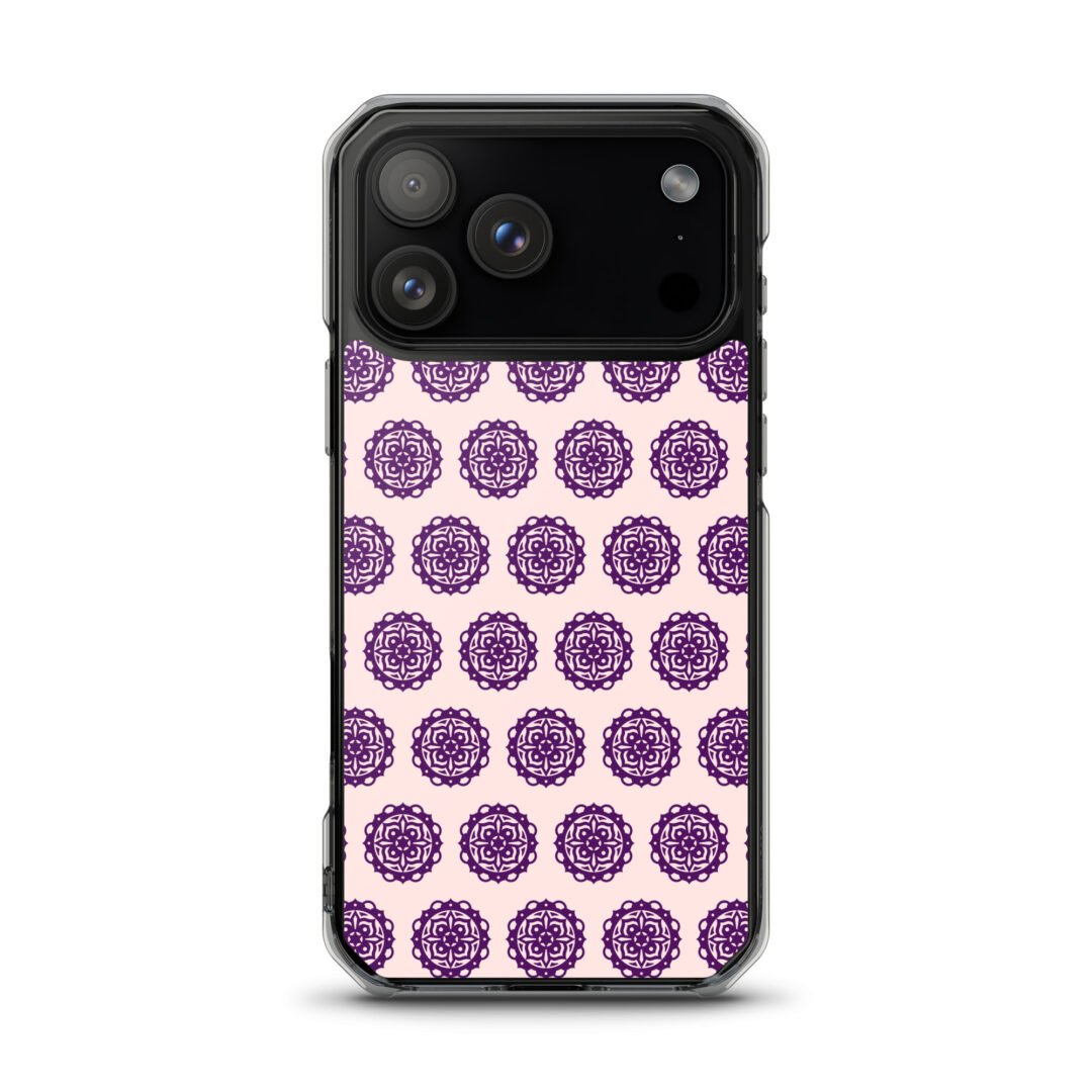 Round Pattern - Clear iPhone Case