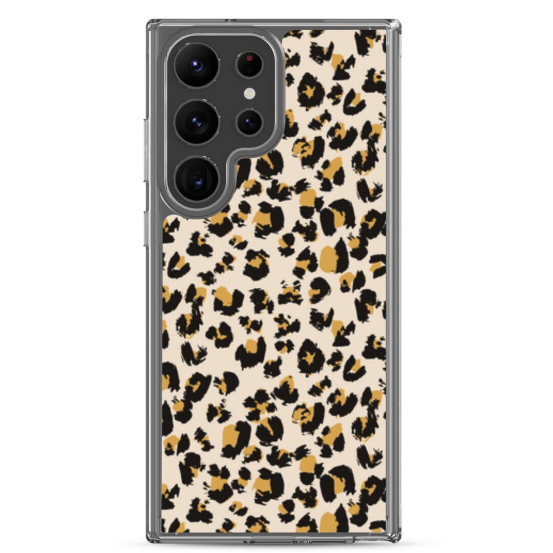 Leopard Print - Clear Galaxy Case