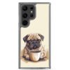Pug Dog + Coffee - Clear Galaxy Case