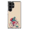 Man Riding a Bicycle - Clear Galaxy Case