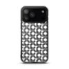 Black/White Circle - Clear iPhone Case