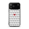 Single Red Heart - Clear iPhone Case