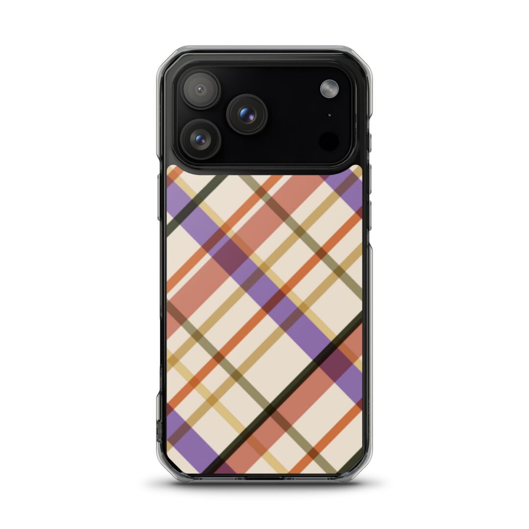Table Cloth Pattern - Clear iPhone Case