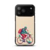 Man Riding a Bicycle - Clear iPhone Case