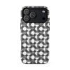Black/White Circle - Tough iPhone Case