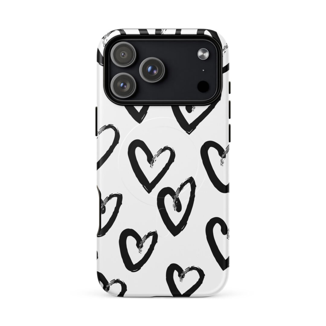 Black Ink Heart - Tough iPhone Case