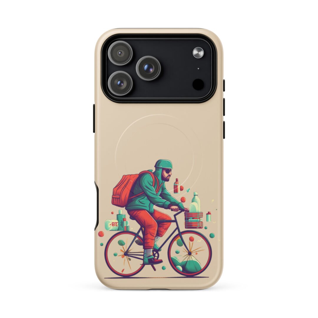 Man Riding a Bicycle - Tough iPhone Case