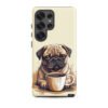Pug Dog + Coffee - Tough Galaxy Case
