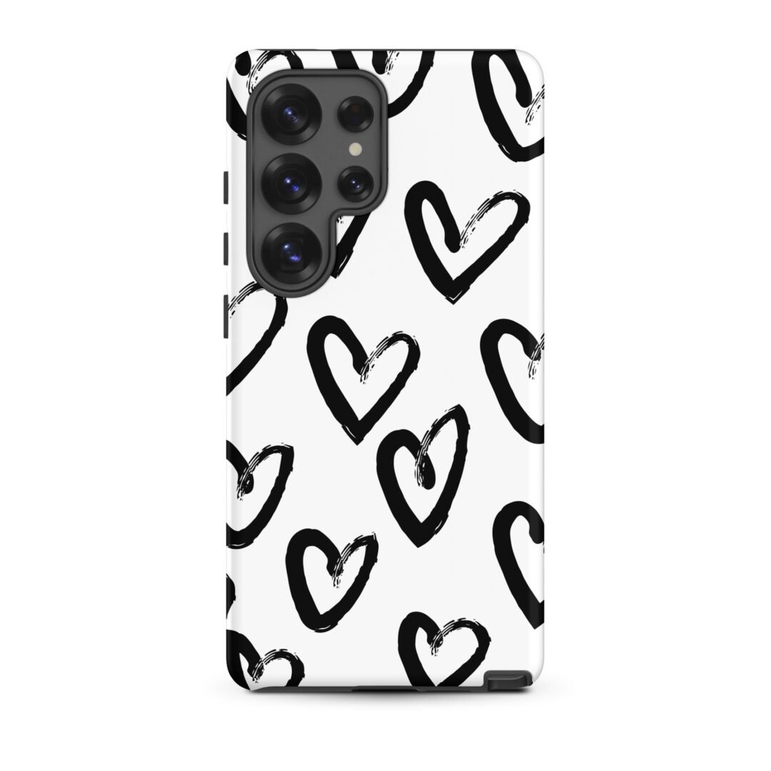 Black Ink Heart - Tough Galaxy Case
