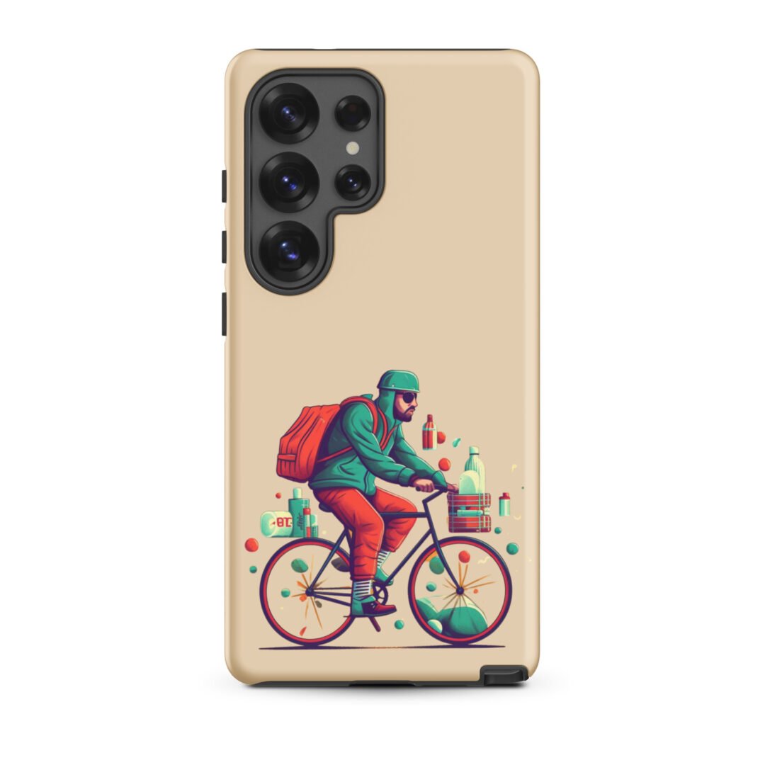 Man Riding a Bicycle - Tough Galaxy Case